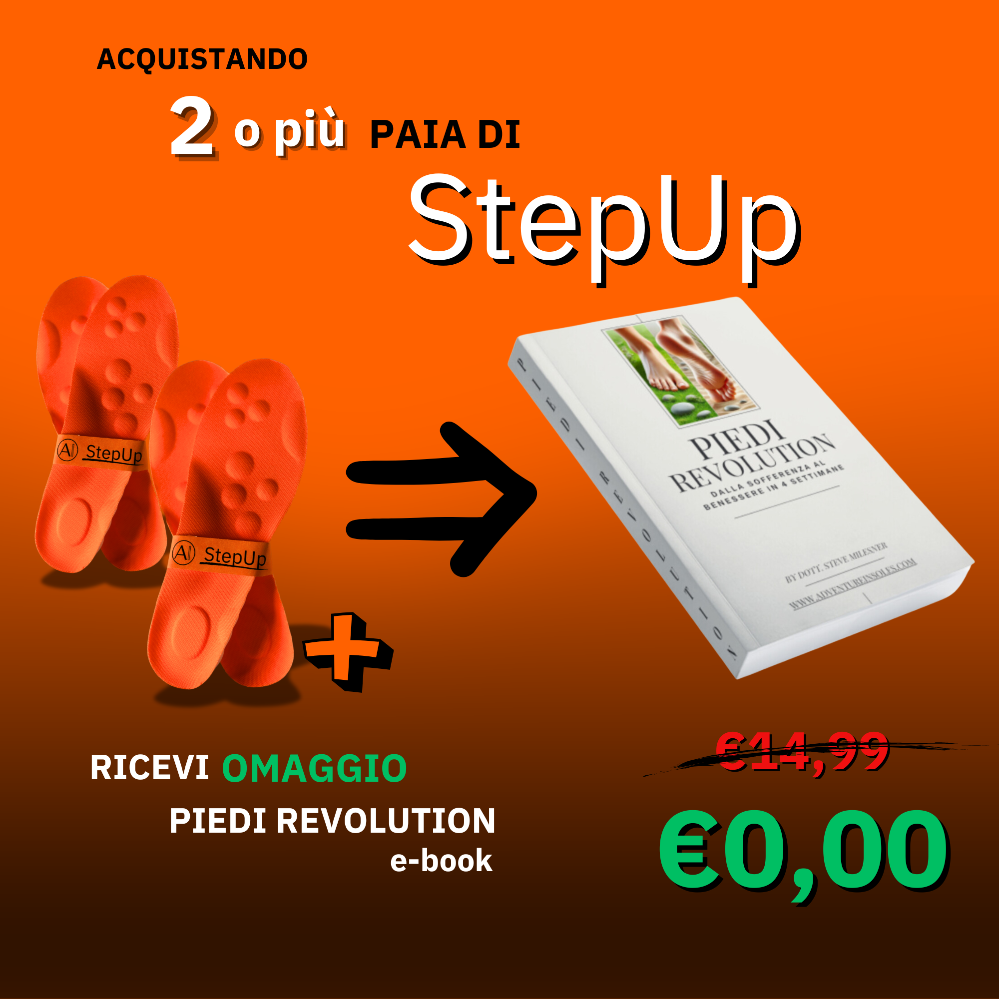 AI-StepUp plantari funzionali - Adventure Insoles